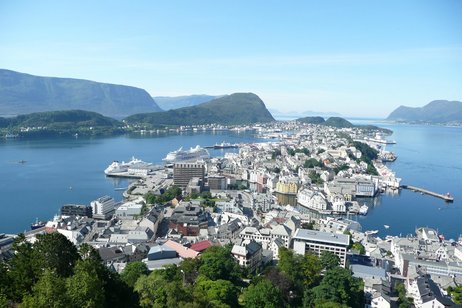 View of Ålesund from Mount Aksla
