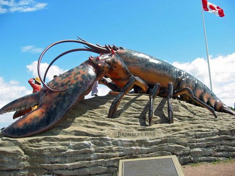 Giant Lobster Statue in Shediac