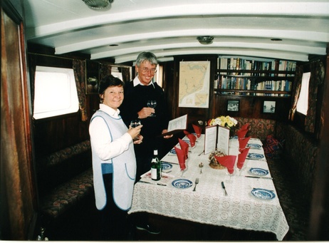 THE AUTHOR IN THE SALOON OF LADY FLORENCE